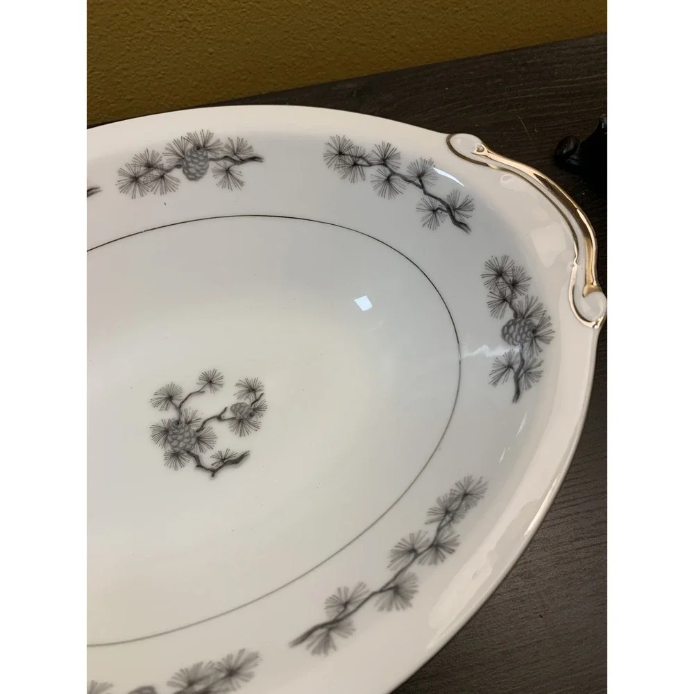 Empress China Seyei Japan Silver‎ Cone 400 Vegetable Serving Bowl